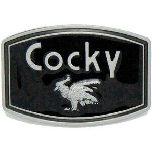 🆕Men's Black Cocky Belt Buckle Western Cowboy Native American (CKY-01-B)
